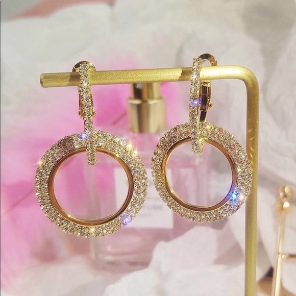 ❤️NWT Classy Modern Round Geometric Earrings - Picture 3 of 5